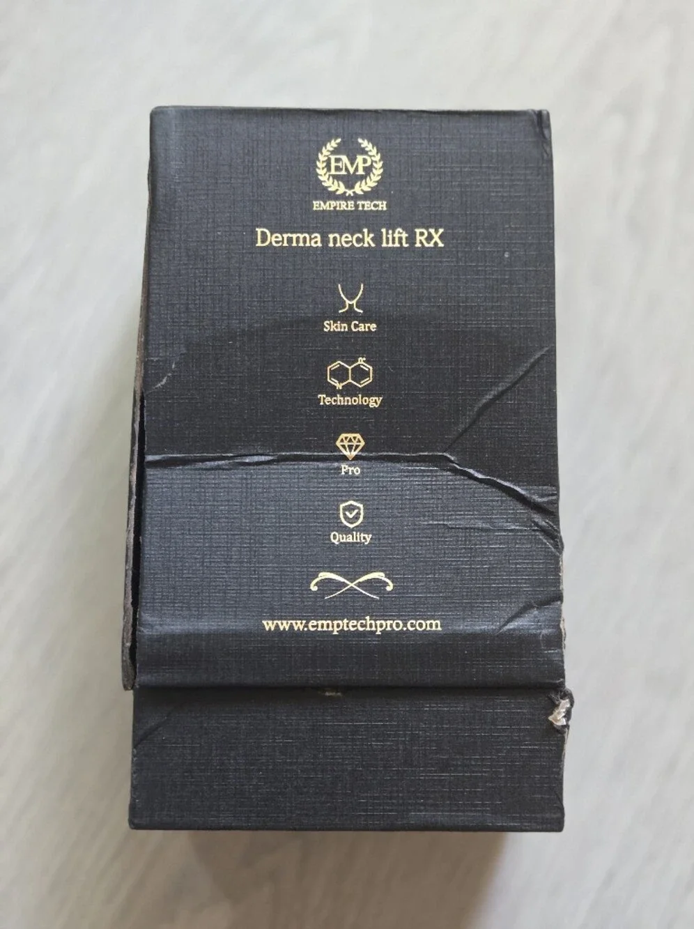 Empire Tech Derma Neck Lift RX - Black & Gold Packaging